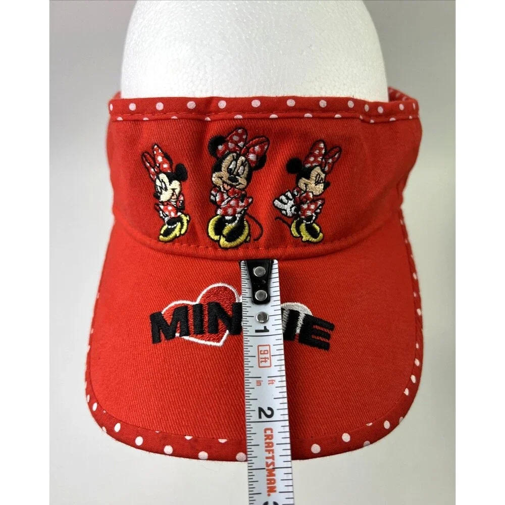 Girls Adjustable Minnie Mouse Sun Visor Red - Walt Disney World